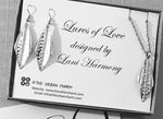 Hammered Wavy Dangle Lures of Love Earrings,