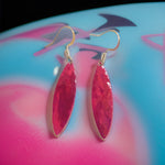 Pink Marble Mini Navette Lures of Love Earrings