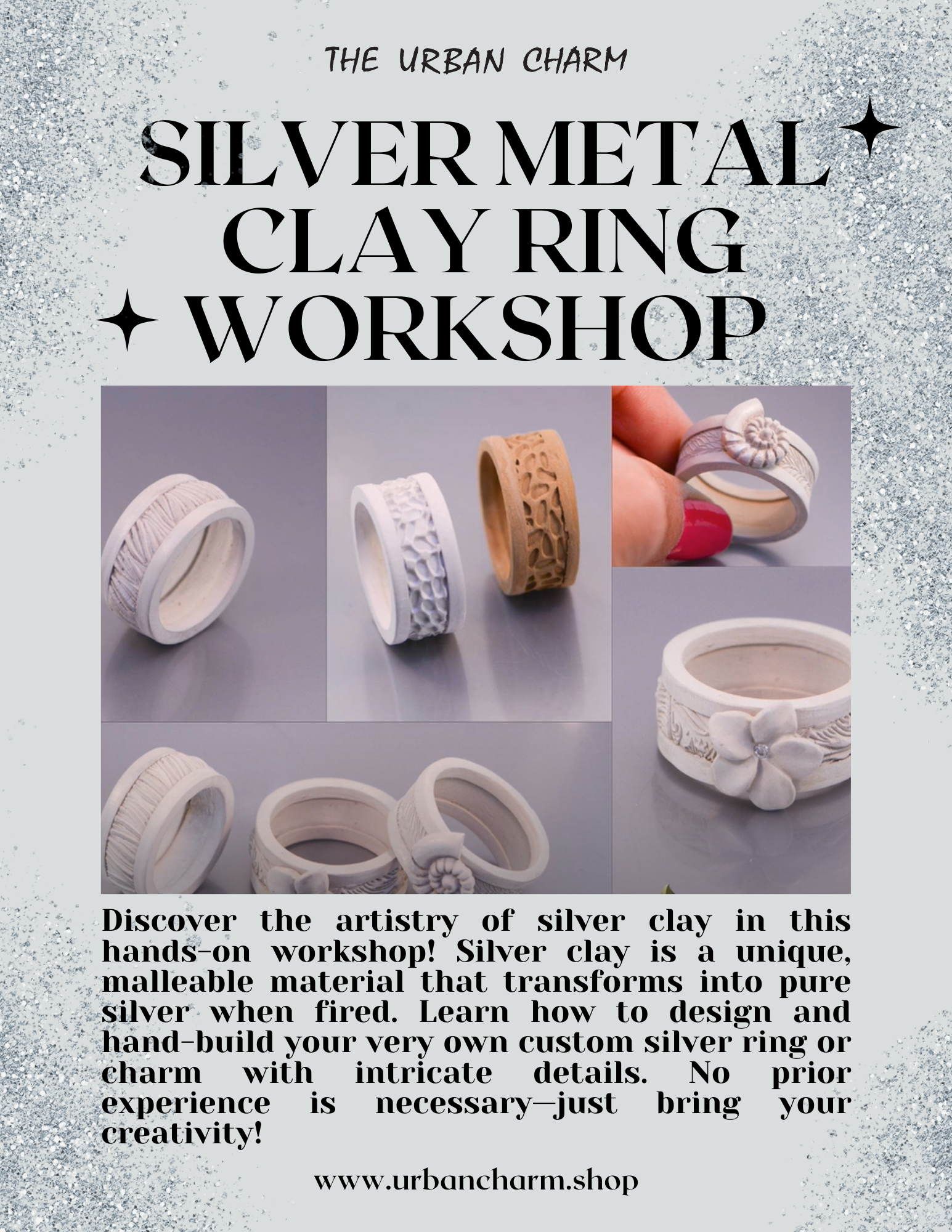 Silver Clay Jewelry Making - THURSDAY, OCTOBER 2nd from 6pm to 8pm