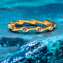 Load image into Gallery viewer, Alexandrite Birthstone Stacker Ring by The Urban Charm
