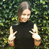 Sterling Silver Jet Black Crystal  Ring