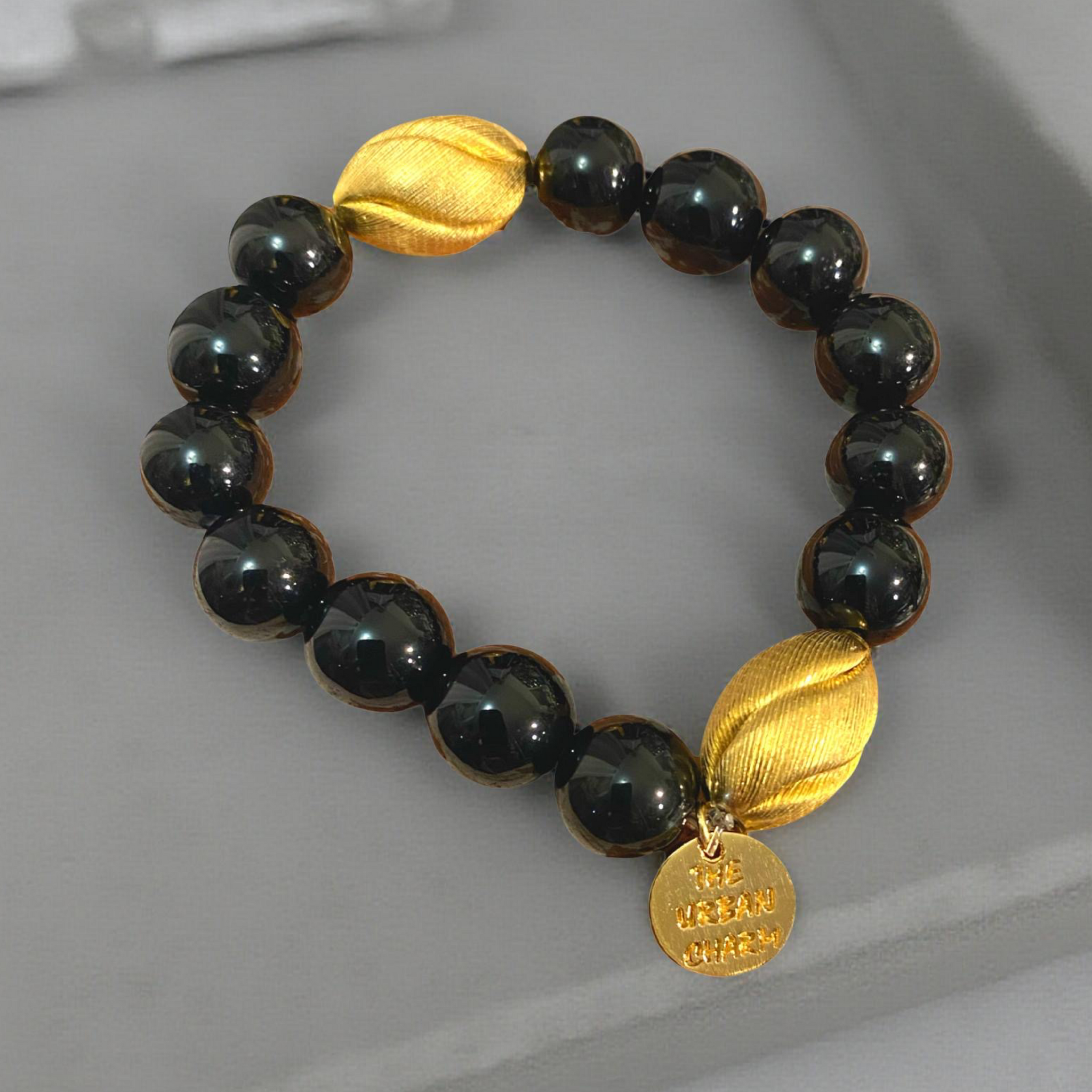 Black Spinel Protection Mantra Bracelet