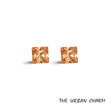 Load image into Gallery viewer, 6mm Princess Cut Champagne Cubic Zirconia AAAAA quality Lab-grown Loose Gemstone: Set of 2
