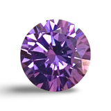6mm Round Cut Amethyst Cubic Zirconia AAAAA quality Lab-grown Loose Gemstones : Set of 2