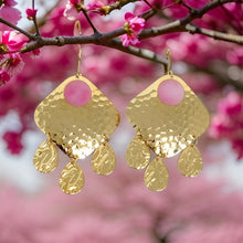 Load image into Gallery viewer, Hammered Chandelier Earrings
