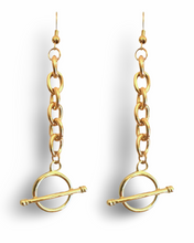 Load image into Gallery viewer, Chain Toggle Earrings
