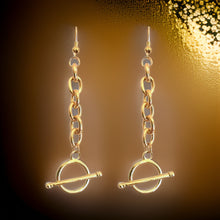 Load image into Gallery viewer, Chain Toggle Earrings

