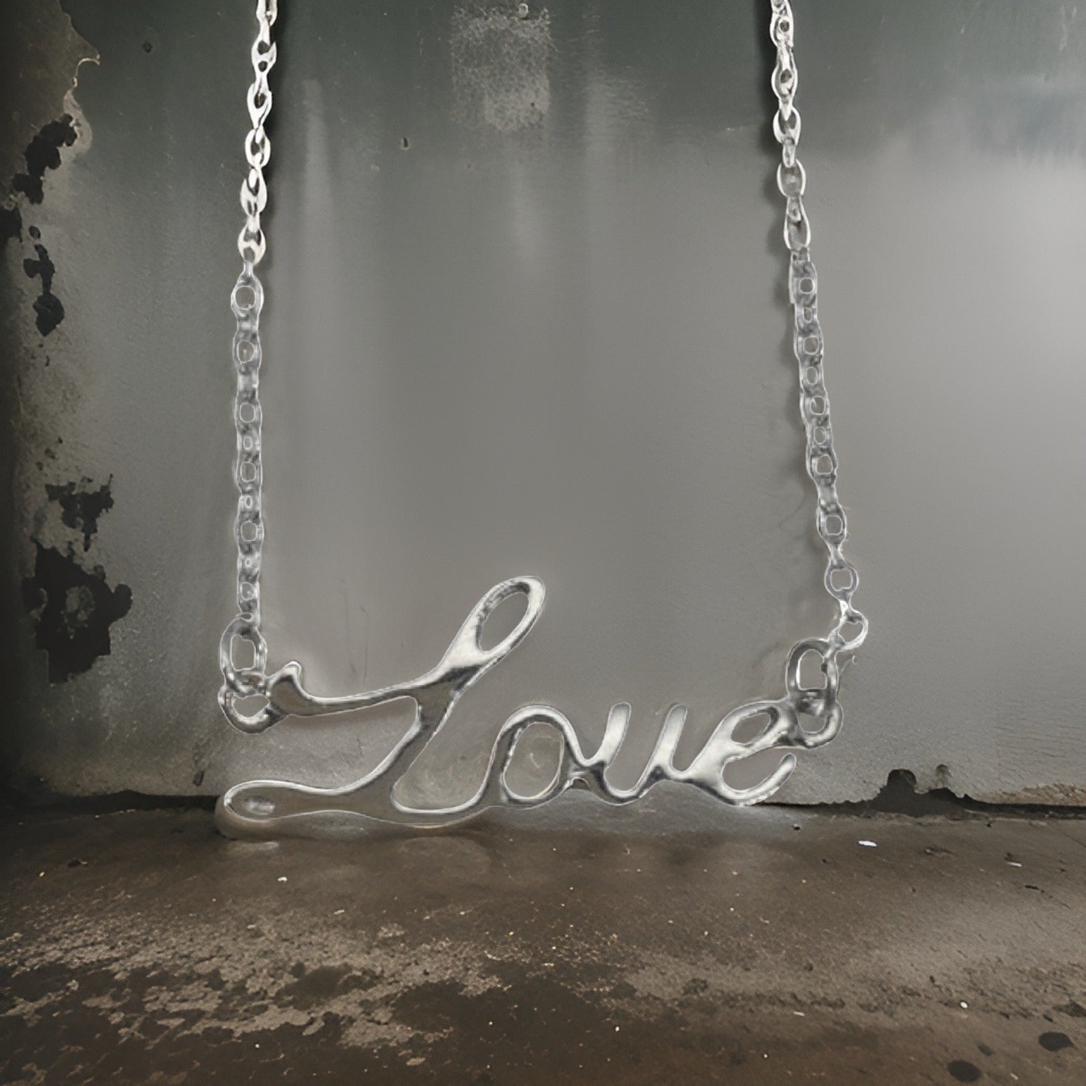 Love Script Necklace