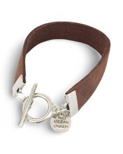 Load image into Gallery viewer, Distressed Tan Leather Color Band Bracelet by The Urban Charm
