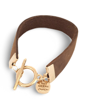 Load image into Gallery viewer, Distressed Tan Leather Color Band Bracelet by The Urban Charm
