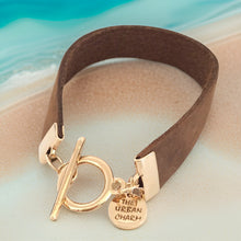 Load image into Gallery viewer, Distressed Tan Leather Color Band Bracelet by The Urban Charm
