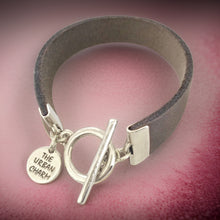 Load image into Gallery viewer, Distressed Gray Leather Color Band Bracelet by The Urban Charm
