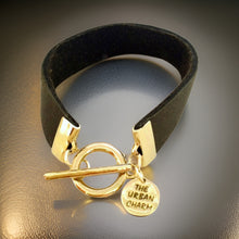 Load image into Gallery viewer, Distressed Olive Leather Color Band Bracelet by The Urban Charm

