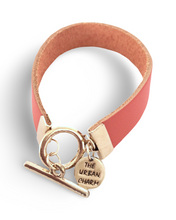 Load image into Gallery viewer, Orange Leather Color Band Bracelet
