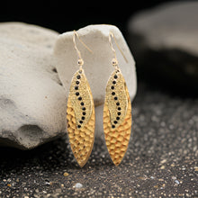 Load image into Gallery viewer, Navette Sun Rays Earrings
