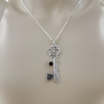 Butterfly Skeleton Key Necklace