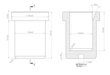 Load image into Gallery viewer, Graphite Crucible For Kerr Electro-Melt Furnace
