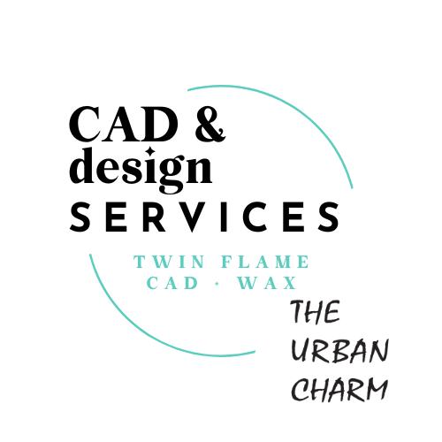 CAD | Design Services Add-Ons: Additional CAD / Wax Print - Twin Flame 🔥