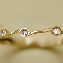 Load image into Gallery viewer, Diamond Crystal Birthstone Stacker Ring
