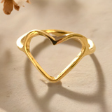 Heart Shaped Ring by The Urban Charm
