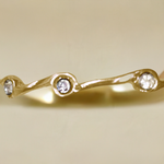 Diamond Crystal Birthstone Stacker Ring