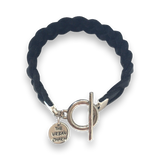Black Braided Wrap Genuine Leather Bracelet