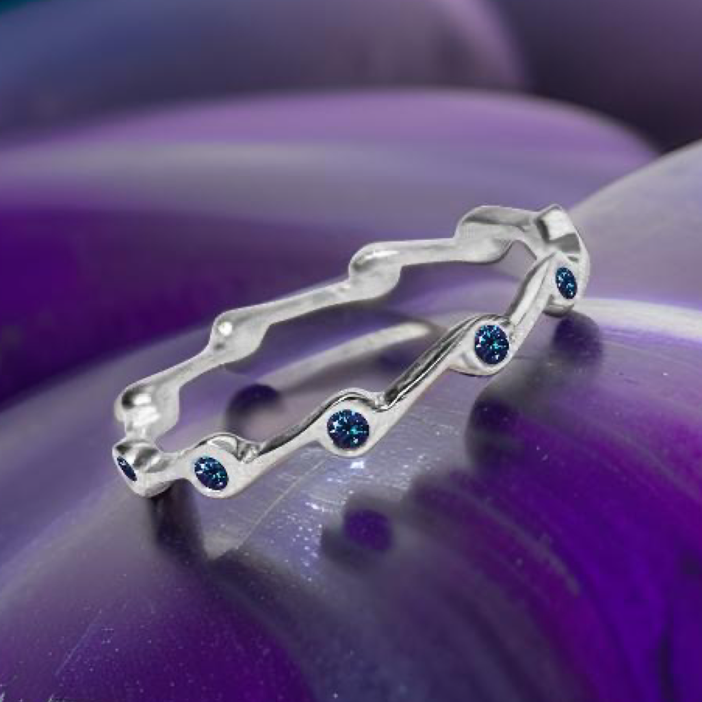 Alexandrite Birthstone Stacker Ring by The Urban Charm