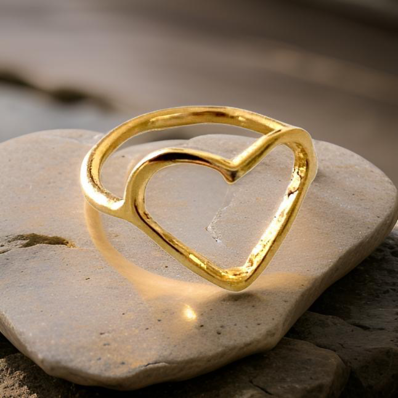Heart Shaped Ring by The Urban Charm