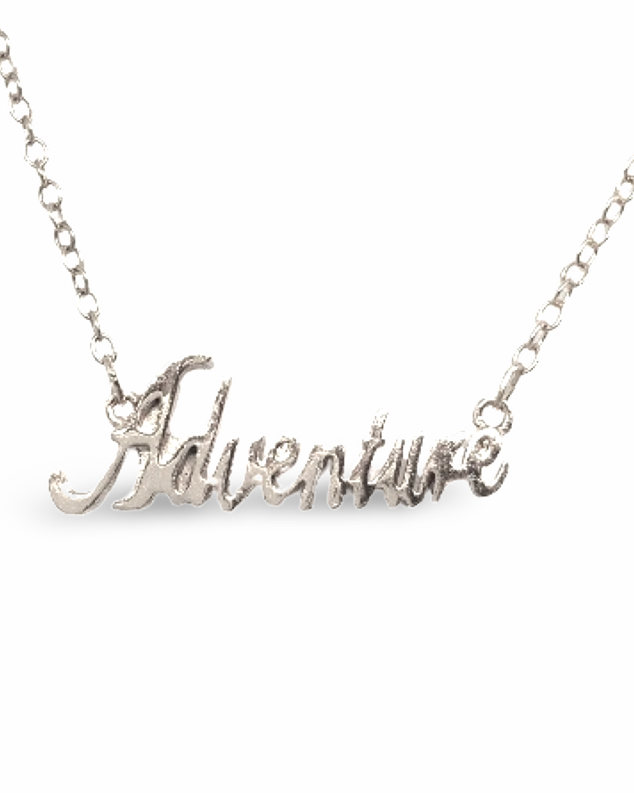 Adventure Script Necklace by The Urban Charm