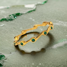 Load image into Gallery viewer, Emerald Birthstone Stacker Ring
