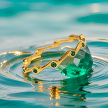 Load image into Gallery viewer, Emerald Birthstone Stacker Ring
