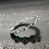 Emerald Birthstone Stacker Ring