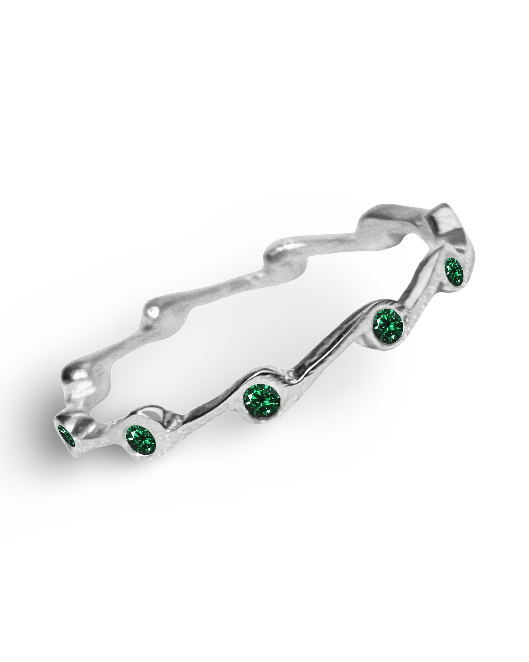 Emerald Birthstone Stacker Ring