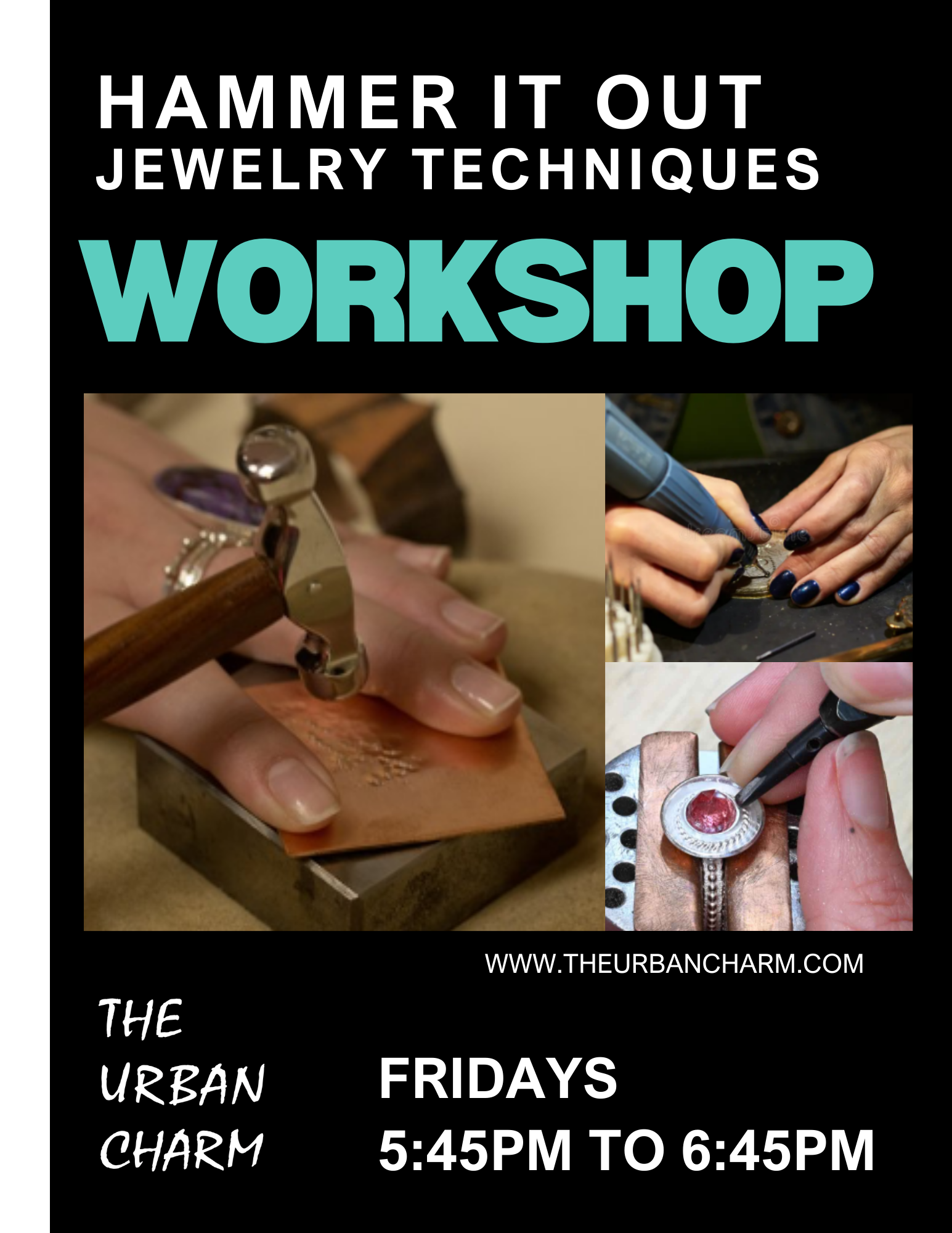 Hammer It Out: Jewelry Techniques - FRIDAY, OCTOBER 17th from 5:45pm to 6:45pm