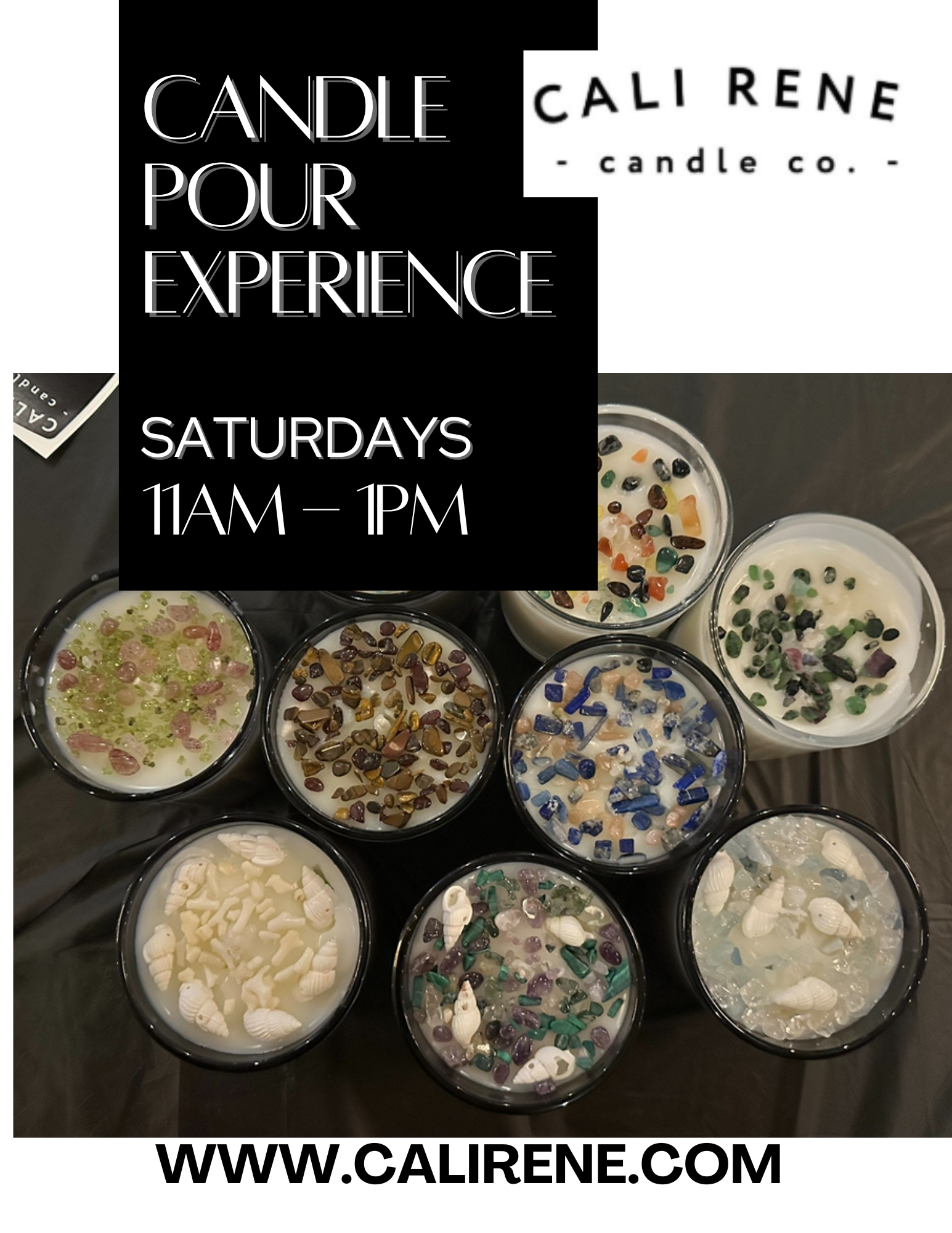 Candle Pour Experience - WEDNESDAY, OCTOBER 1st from 6pm to 7:30pm