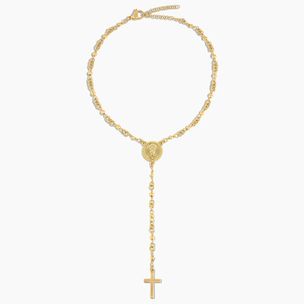 Mini Lady of Guadalupe Rosary Anklet