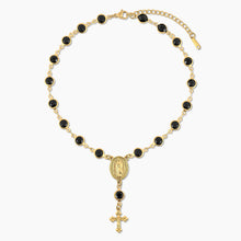 Load image into Gallery viewer, Onyx Rosary Anklet
