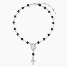 Load image into Gallery viewer, Onyx Rosary Anklet
