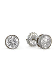 AMK Crystal Round Studs