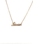 Adventure Script Necklace