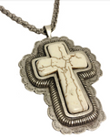 Antique Silver Cross Necklace