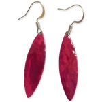 Pink Marble Mini Navette Lures of Love Earrings