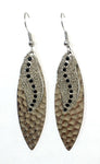 Silver Navette Sun Rays Silver Earrings