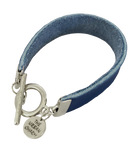 Blue Leather Color Band Bracelet by The Urban Charm
