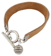 Tan Leather Color Band Bracelet