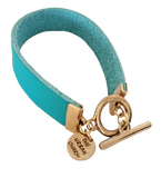 Turquoise Leather Color Band Bracelet